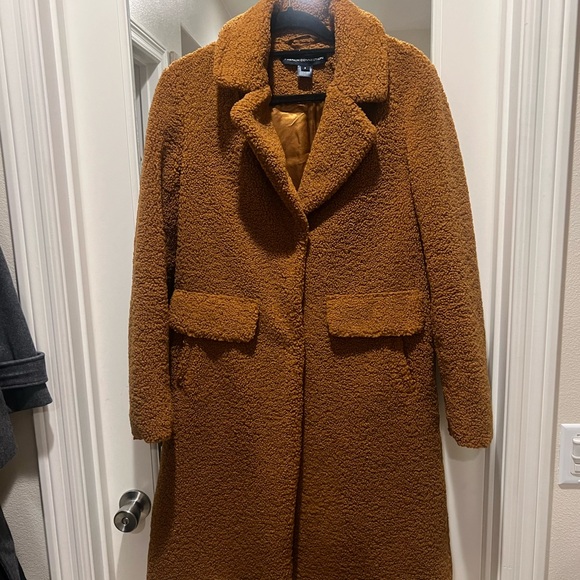 French Connection Jackets & Blazers - French Connection Tan Teddy Jacket